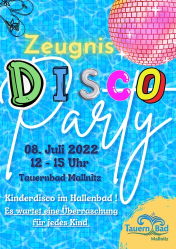 Zeugnis Disco Party