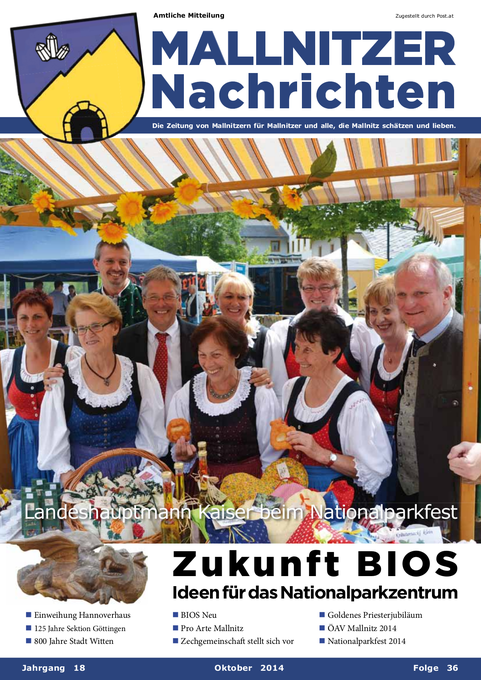 Mallnitzer Nachrichten - Oktober 2014