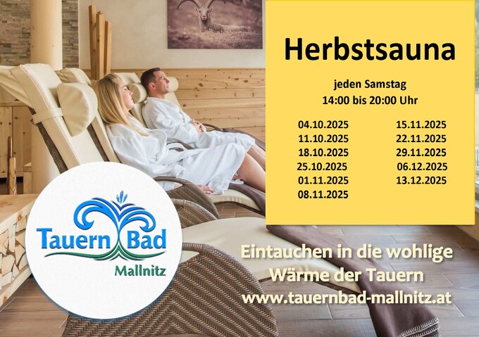 Termine Herbstsauna